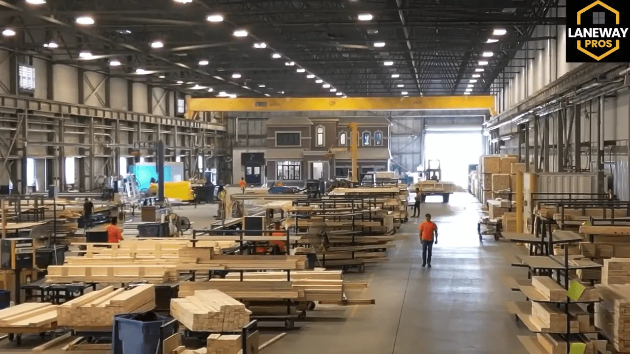 Laneway Pros prefab factory in the GTA
